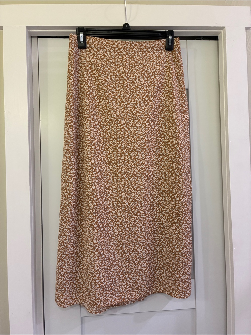 Abercrombie and Fitch Rust Floral Midi Skirt S